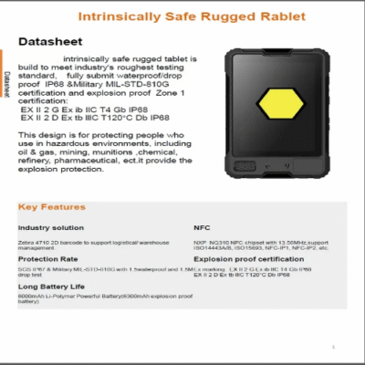 Asset Track Pro Industrial Explosion-Proof Computer Rugged Tablet