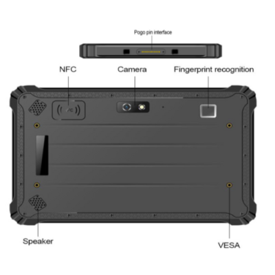 Rugged 8-inch Android Tablet with 4G, NFC, IP67, and Rich I/O Ports - Asset Track Pro