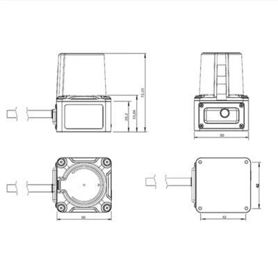 270° Field of View Sensor, 24V Power, -58°F to 14°F Operating Temperature - Asset Track Pro