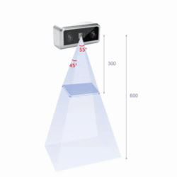 High-Resolution 3D Sensor, 1280x1024, 30-600mm Range, 55° FOV - Asset Track Pro