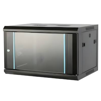 Wall Mounted 19 Inch Network Cabinet With Cooling  And Amp Security - Asset Track Pro