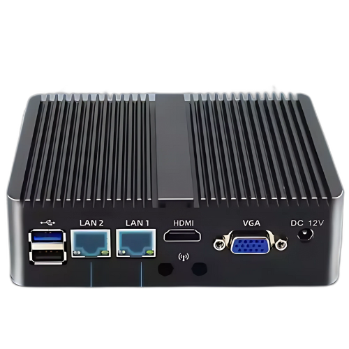 Intel Celeron J4125 Industrial PC with 4 2.5G Ethernet USB 3.0 - Asset Track Pro