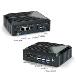 Compact Industrial Computer with Intel Celeron Dual Display – Asset Track Pro