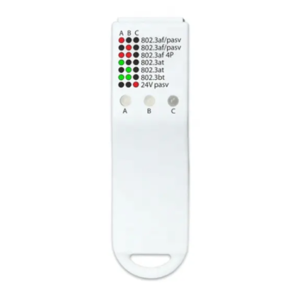 Compact Dual Color LED POE Tester with Multi Speed - Asset Track Pro