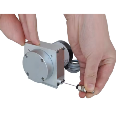 Compact High Precision Linear Encoder Rope Displacement Sensor, IP67 Grade - Asset Track Pro