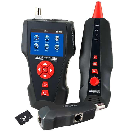 Cable Tester with Clear LCD Color Display - Asset Track Pro