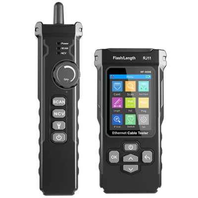 Network Cable Tester with Low Voltage Prompt Feature - Asset Track Pro