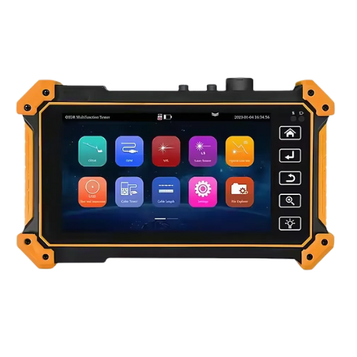 Handheld Fiber Tester with OLED Touch Screen Display - Asset Track Pro